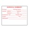 Nevs Label, Surgical Summary Observations - White w/ Red 2" x 1-1/2" VW-0087 - alternate 1